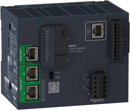Schneider Electric TM262L10MESE8T Erweiterungsmodul in Grau mit Ethernet/LAN und USB-B - Bild 1