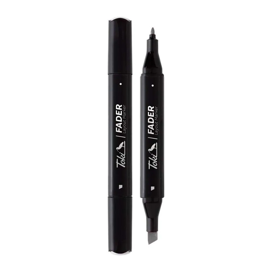 Toki Marker Fader Set mit 66 Farben und Colorless Blender, permanente Chisel Tip Marker in Transparent und Schwarz - Bild 2