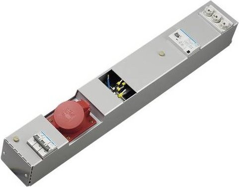 Hager CEE Stromverteiler ZAH017L in Grau - Bild 1
