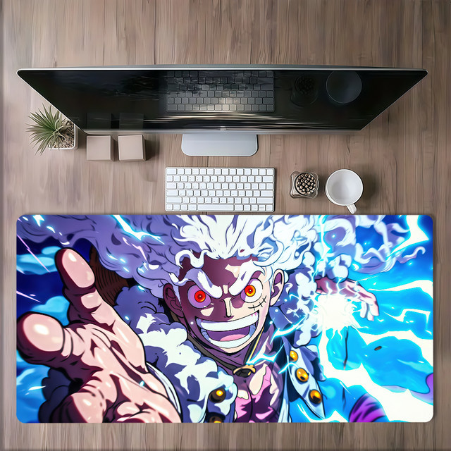 ONE PIECE Anime Luffy Gear 5 Mauspad, rutschfest und verdickt mit Lockedge, multicolour, großes Gaming-Mauspad für deinen Schreibtisch - Bild 1