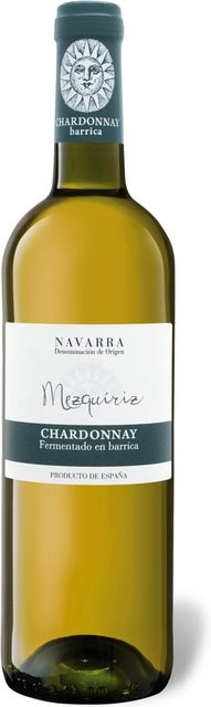 Mezquiriz Chardonnay Navarra DO trocken vegan Weißwein 2024 0,75 l - Bild 1