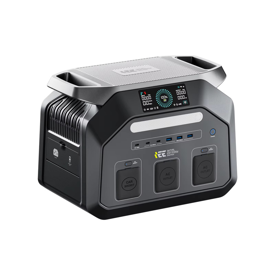 IEE Outdoor Fishing P1800 Tragbare Powerstation mit 1024Wh Kapazität, 1800W Solargenerator und LiFePO4 Batterie, 11 Anschlüsse und App-Steuerung - Bild 6