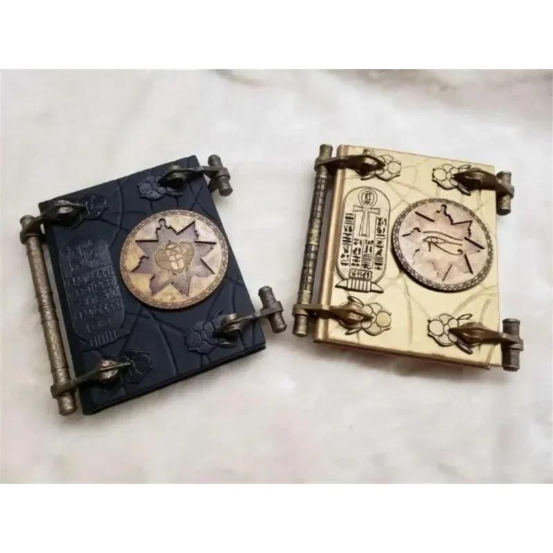 Yiran Furniture Halloween-Box mit Schlüssel von Hamunaptra, Buch der Toten als Deko-Box aus Kunstharz in Schwarz und Gold - Bild 3