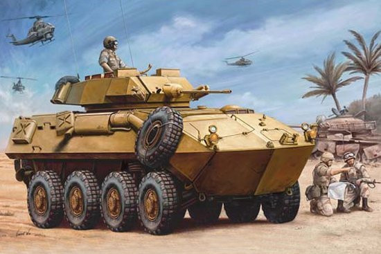 Trumpeter USMC LAV-25 Piranha 2, Fahrzeug, Braun - Bild 1