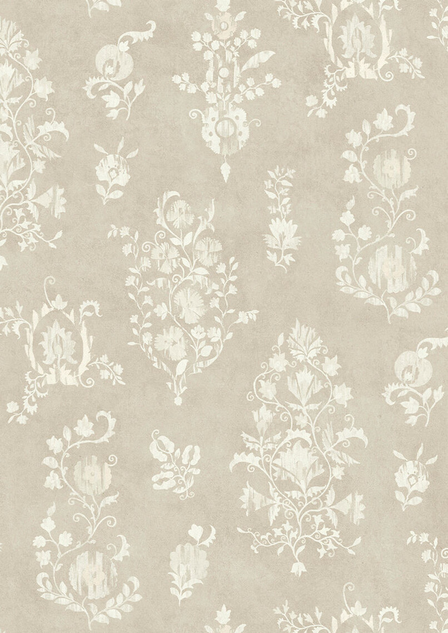 Lewis & Wood Tapete Sicilia Parchment in Beige mit floralem Vintage-Design und botanischem Muster aus Vlies - Bild 2