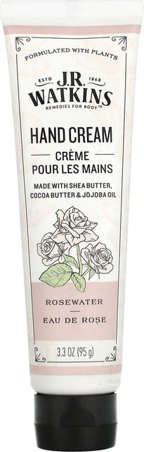 JR Watkins Handcreme Rosenwasser, 95 g, mit Sheabutter, Kakaobutter, Jojobaöl - Bild 1