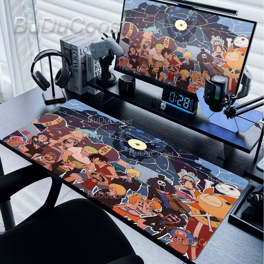 Bandai One Piece Roronoa Zoro Anime Mauspad, große rutschfeste Schreibtischunterlage in Multicolour - Bild 1