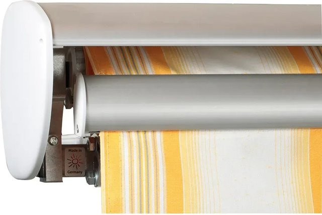 Schutzdach für Markisen Spettmann Gelenkarmmarkise aus Aluminium in Weiß 255 cm - Bild 1