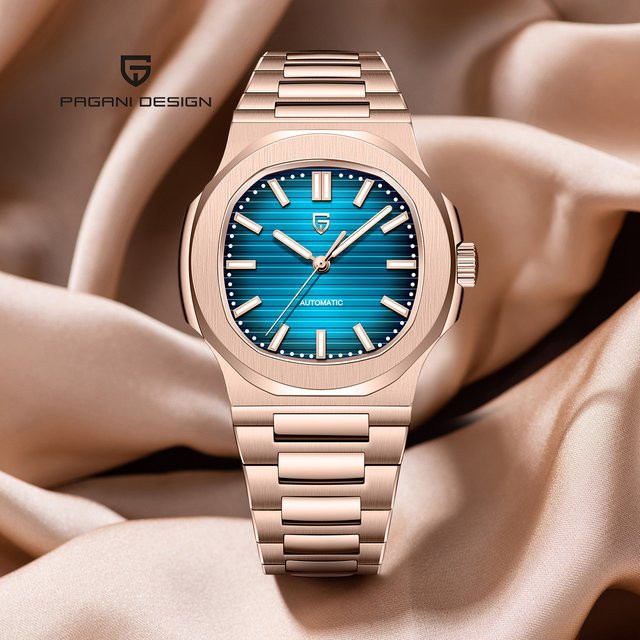 PAGANI DESIGN Armbanduhr, Automatik, Roségold, Edelstahl, Herren - Bild 1