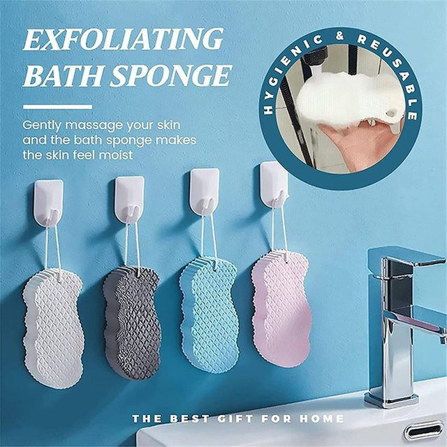 GoolRC Peeling-Badeschwamm, weiß, Unisex - Bild 1