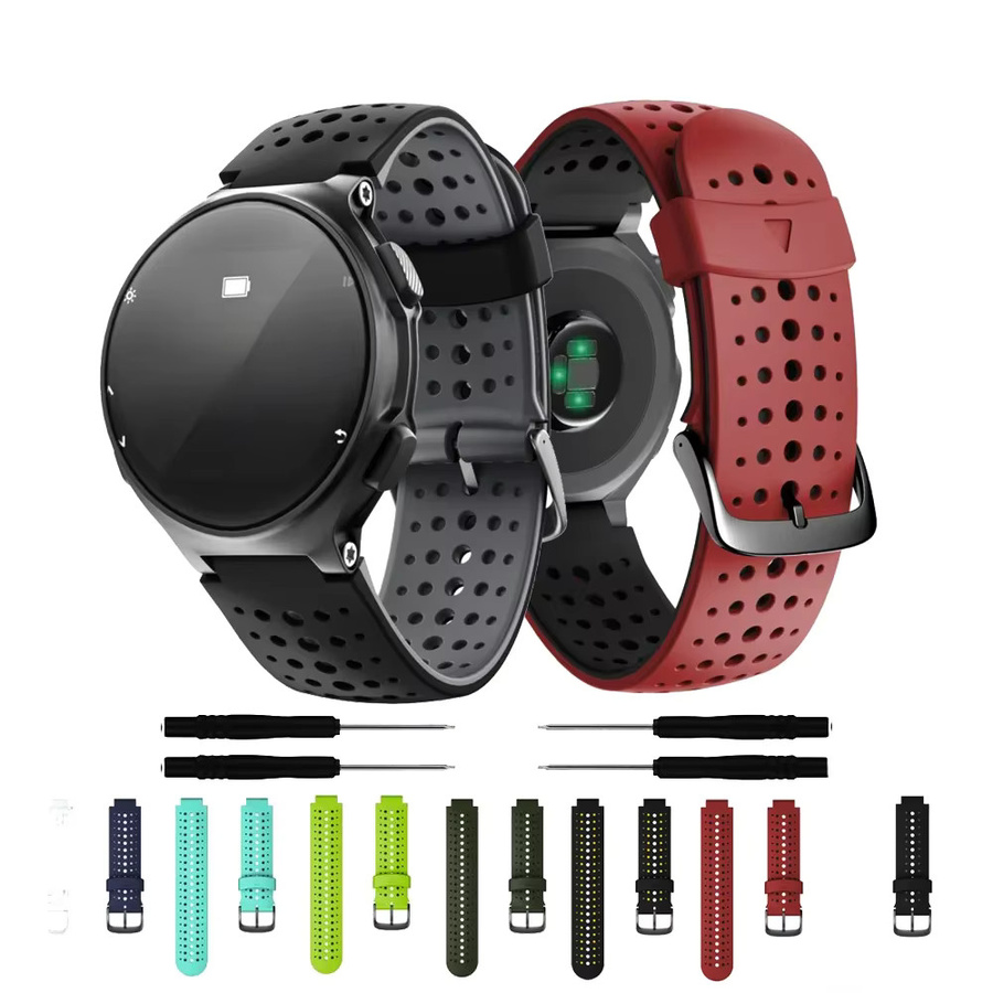 Uhrenarmband Silikon, Schwarz, Unisex - Bild 2