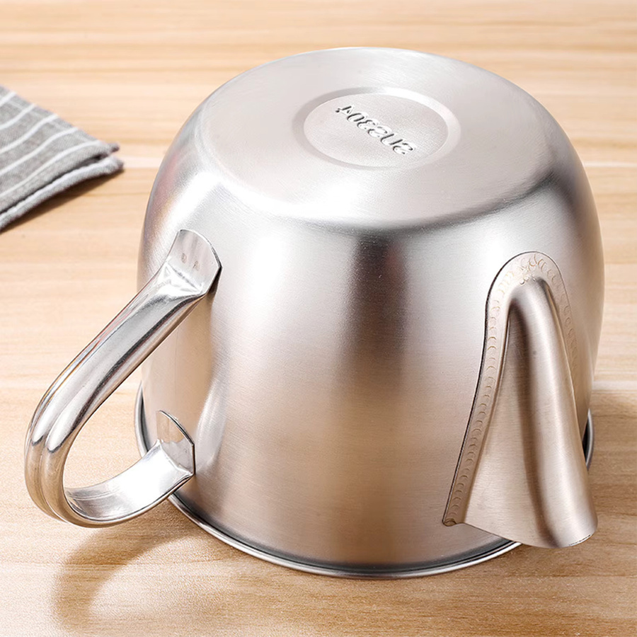 Multifunktions-Ölsuppenabscheider aus Edelstahl in Silber mit Griff, 1000 ml - Bild 2