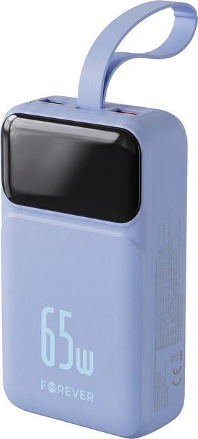 Forever Vibe Externe Batterie Vibe-TB65 in Blau mit 20000mAh, 65W, QC + PD, 2 x USB-A und 2 x USB-C - Bild 1