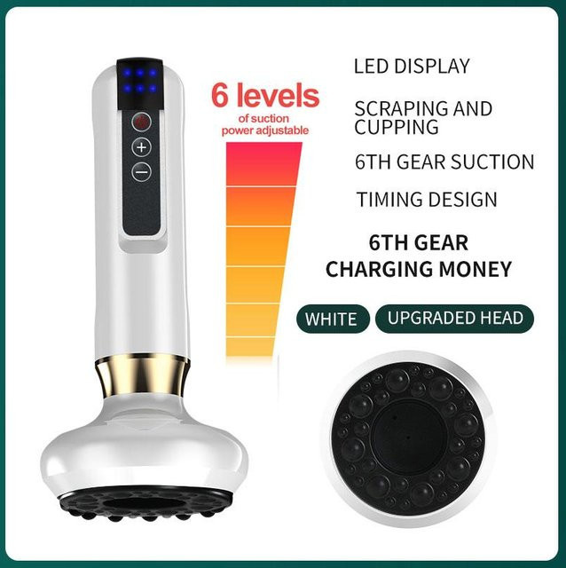 Binchi Health Technology Elektrisches Schröpfmassagegerät, Weiß, Unisex - Bild 1