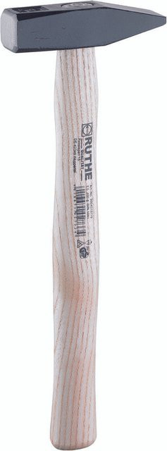 Ruthe Schlosserhammer mit Eschenstiel in Schwarz und Mehrfarbig, 400g - Bild 1
