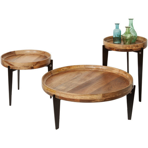 SIT Beistelltisch TOM TAILOR aus Mangoholz und Metall in Beige, Breite: 46 cm, Höhe: 42 cm - Bild 3