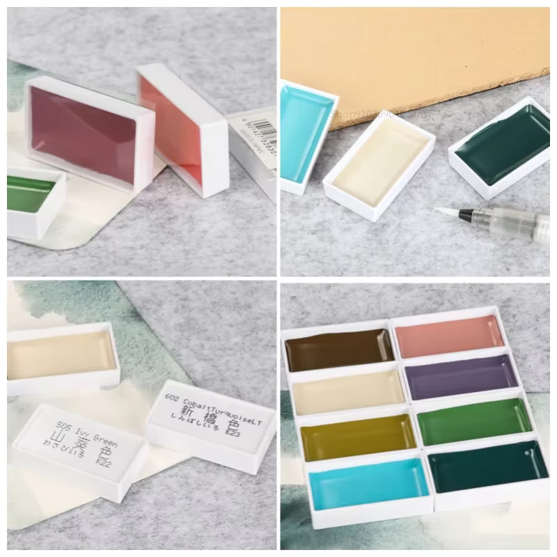 Kuretake GANSAI TAMBI Festes Aquarellfarben-Set in Multicolour für Künstler und Anfänger - Bild 2