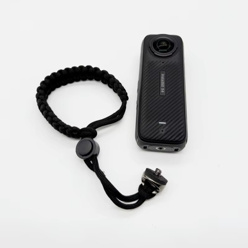 Handschlaufe mit Anti-Verlust-Funktion und 1/4-Zoll-Schraube für GoPro 13/12 und Insta360 X5/X4/X3/X2 in Schwarz, ideal für Selfie-Sticks mit 1/4-Zoll-Loch - Bild 3