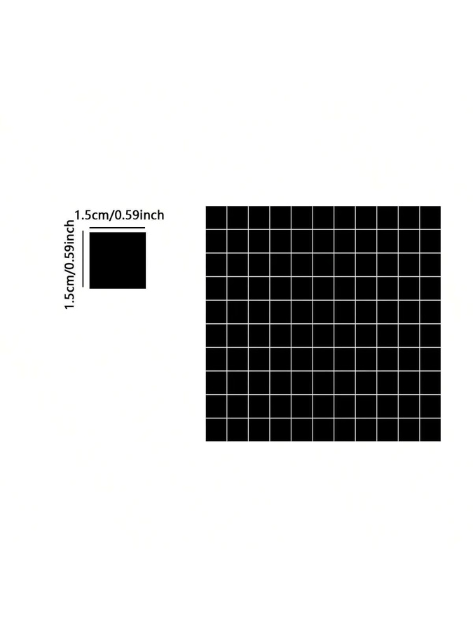 200 Stück selbstklebende schwarze Multifunktions-Magnetfolie aus weichem Gummi für die Kühlschrankdekoration - Bild 2