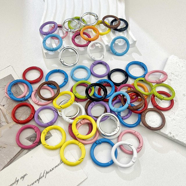 Yogodlns O-Ring-Federverschlüsse, Karabiner, 33 mm/23 mm, Metall - Bild 1