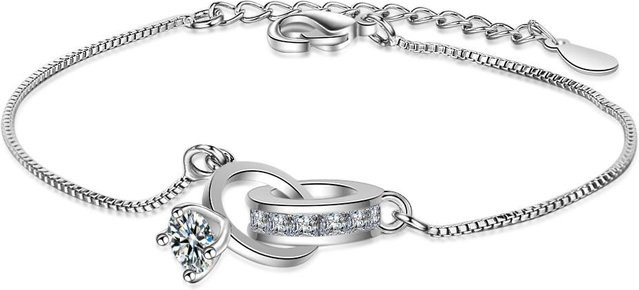 Armband 925 Silber, Kristall, Perle, Damen - Bild 1