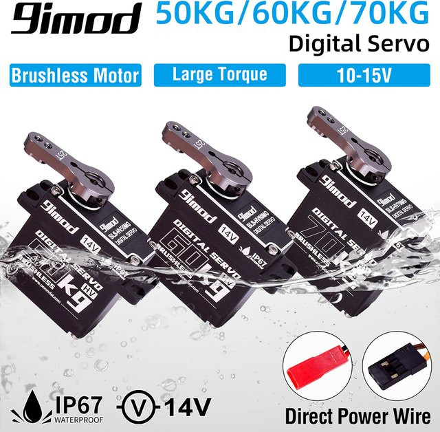 9imod Digital Servo Motor, Metall Getriebe, 14V, Wasserdichte, RC Auto Servo 1/10 - Bild 1