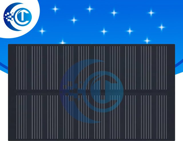 EGBO Intelligentes Solarpanel 1W 5V in Schwarz für DIY-Projekte und Handy-Ladegeräte - Bild 1