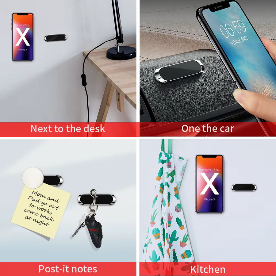 VORILYNEX Magnetische Auto-Handyhalterung mit starkem Magnet für Lüftungsschlitze und Wandmontage, kompatibel mit iPhone, Xiaomi und Huawei - Bild 3