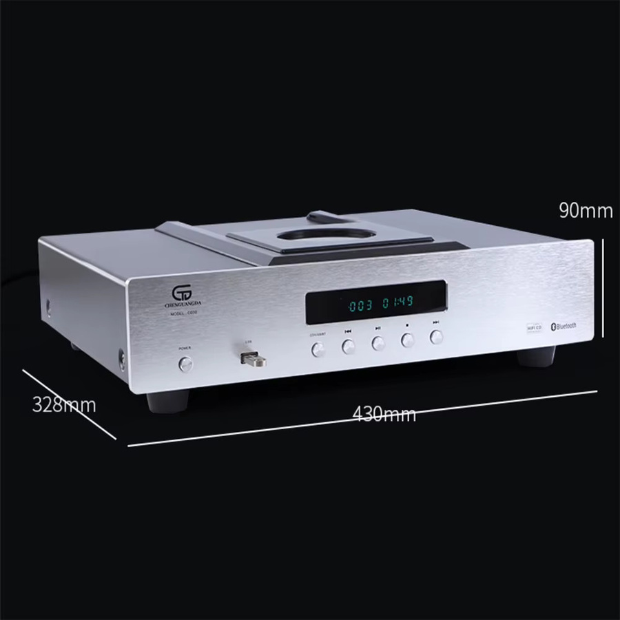Nobsound HIFI CD-Player mit ESS9038Q2M DAC, Bluetooth und OPA2604 OpAmp in Silber - Bild 4