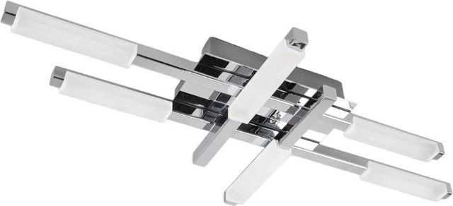 Lindby LED Deckenlampe Patrik Badezimmerleuchte aus Metall in Chrom, 6-flammig, IP44 spritzwassergeschützt - Bild 1