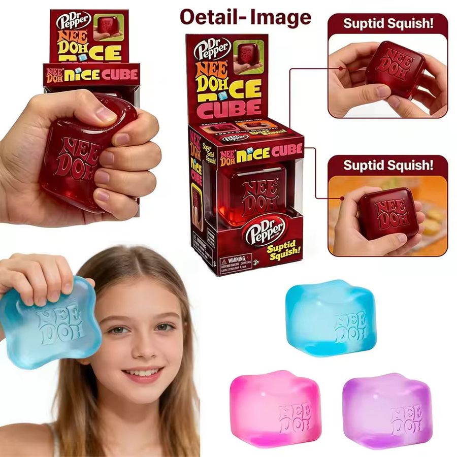 Schylling Nice Cube Squishy Fidget Toy, Sensorik-Spielzeug - Bild 4