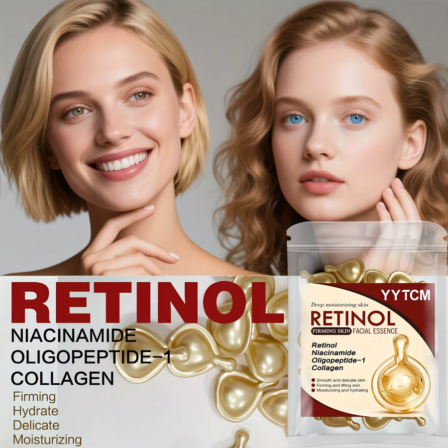 Retinol Straffende Gesichts-Feuchtigkeitsessenz-Kapseln, 30 Kapseln, Retinol, Kollagen, Niacinamid - Bild 3