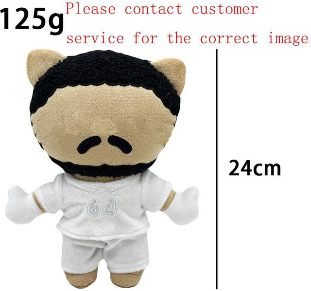 Yiran Health & Beauty Bad Bunny Plüschfigur Cartoon Katze, 24cm, ab 1 Jahr - Bild 1