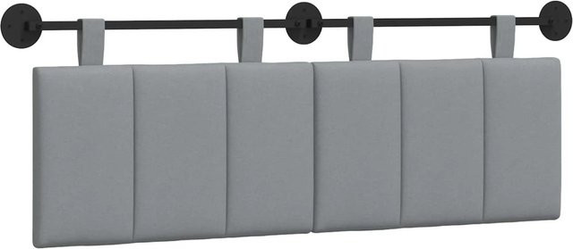 vidaXL Wandmontiertes Polsterpaneel Hellgrau B: 150 cm, H: 55 cm, T: 5 cm - Bild 1
