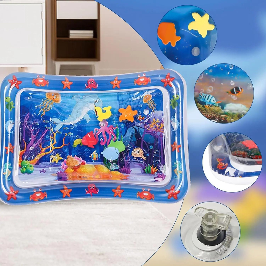 Yiran bag Sensorische Wasserspielmatte mit Fisch-, Meeres- und Ozeanthema - Bild 3
