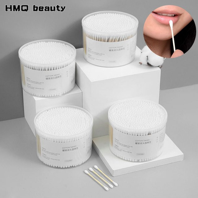 HMQ beauty Baumwoll-Tupfer mit Holzstäbchen, Damen, Gesicht - Bild 1