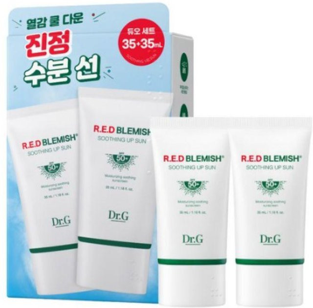 Dr.G Red Blemish Soothing Up Sun Creme, LSF 50+, 35 ml, Empfindliche Haut - Bild 1