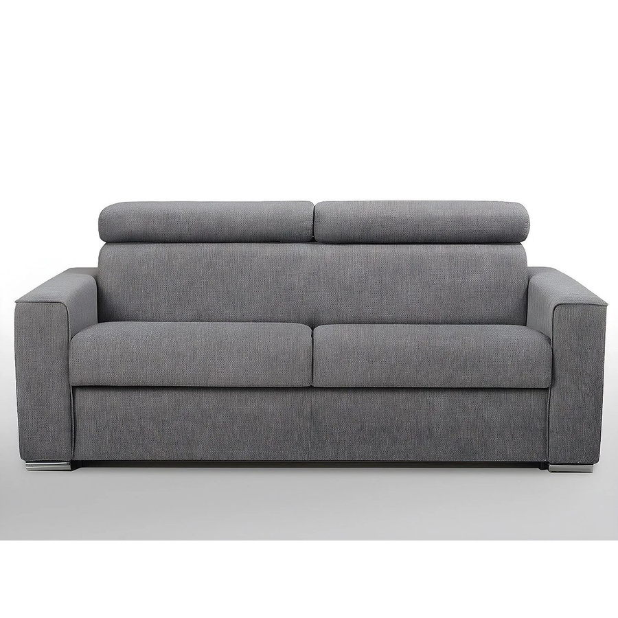 Schlafsofa Vizir von Vente-unique in Grau mit Stoffbezug und einer Breite von 196 cm - Bild 2