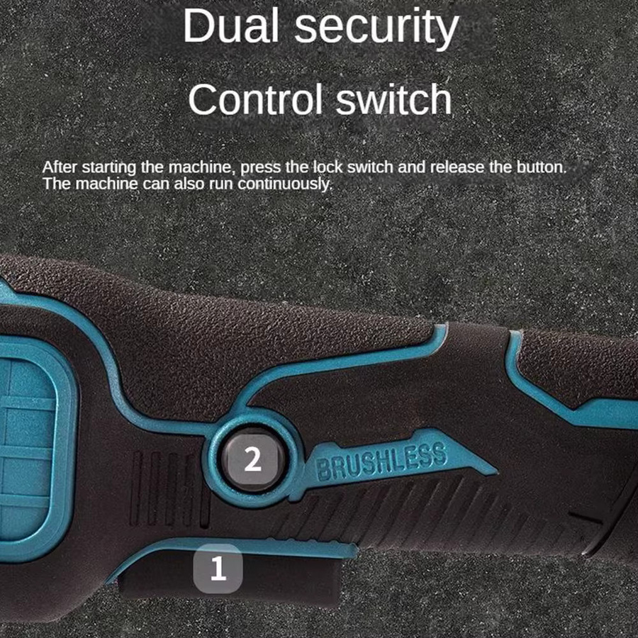 Makita Bürstenloser Elektrischer Winkelschleifer mit 3 variablen Geschwindigkeiten für 18V Akku, 125 mm - Bild 2