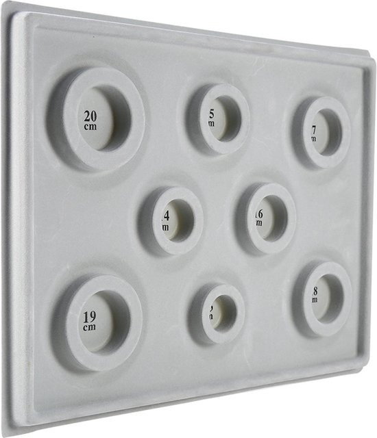 Igeteck Perlenbrett Schmuck Organizer Tablett für DIY Bastelarbeiten in Weiß und Grau - Bild 1