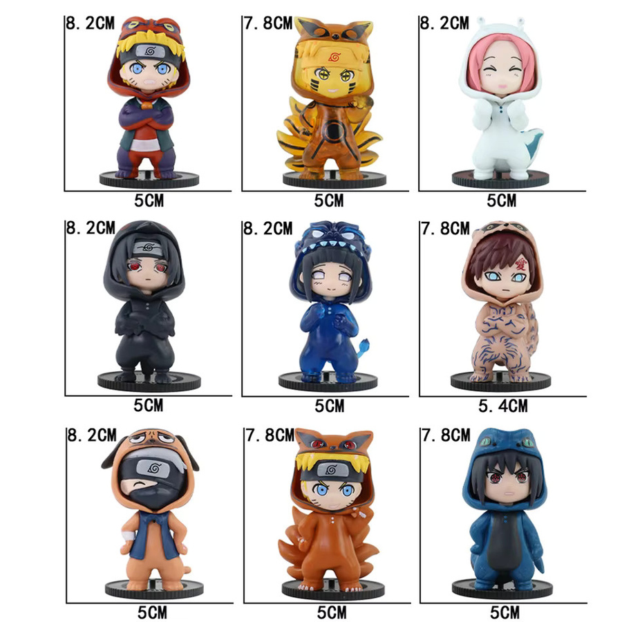Bandai Naruto Anime Actionfigur, 9-teiliges Set - Bild 4