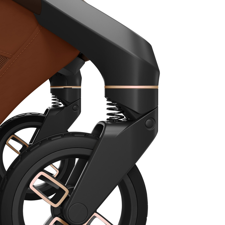 Maxi-Cosi Premium Buggy Fame Cabin in Braun/Orange mit Federung und Einhand-Faltmechanismus - Bild 3