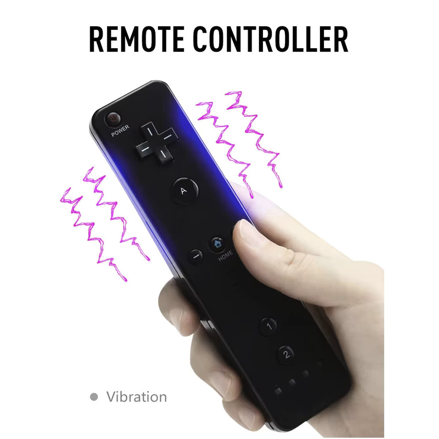 Nintendo Kabelloses Controller-Set für Wii/Wii U in Blau mit Linkem Nunchuk-Joystick, Rechter Vibrationsfernbedienung, Silikonhülle und Handgelenkschlaufe - Bild 4