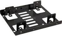 DeLock Einbaurahmen 3.5 Zoll auf 2 x 2.5 Zoll HDD in Schwarz - Bild 1
