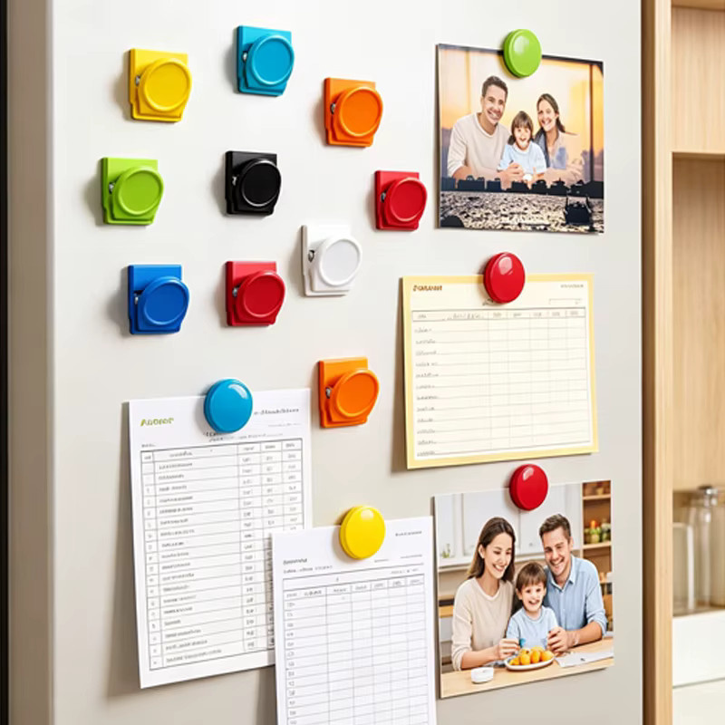 GQHOME 5-teiliges Set magnetische Büroklammern und Kühlschrankmagnete in Mehrfarbig, multifunktionale Aktenorganisatoren aus Kunststoff - Bild 3