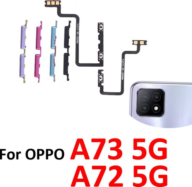 OPPO A73 5G CPH2161 Ersatzteil: Internes Flexkabel für Lautstärketasten und Ein/Aus-Schalter in Schwarz - Bild 1