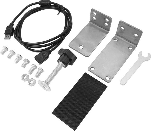 64Bit USB Handbremse Montagehalterung für PC Windows Racing System in Grau, kompatibel mit Logitech G27, G25, G29, T500 und T300 - Bild 1
