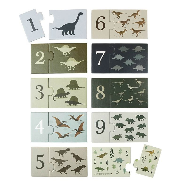 A Little Lovely Company Dinosaurier Lerne zählen 1-10, Puzzle, ab 2 Jahren - Bild 1