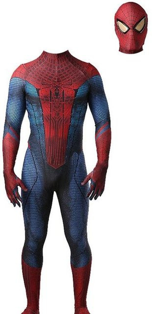 DewBloom Amazing Spider-man Anzug, Blau & Rot, Spandex Bodysuit, Kids XL - Bild 1