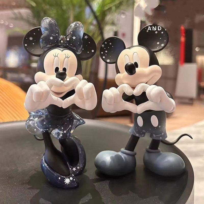 Disney Mickey und Minnie Figur als Herz-Paar in Multicolor für Hochzeitsdekoration und Verlobung - Bild 2